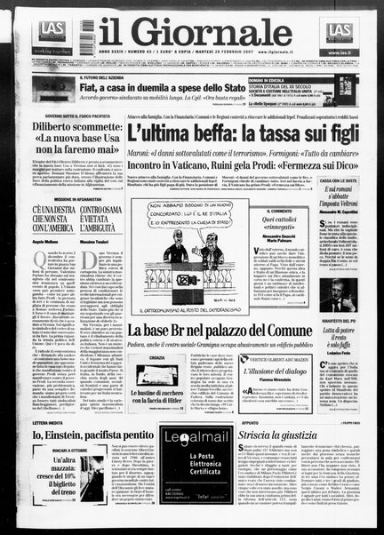 Il giornale : quotidiano del mattino